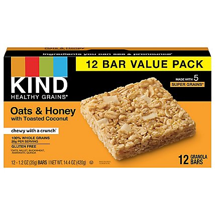 Kind Hgb Oats & Honey - 14.4 OZ