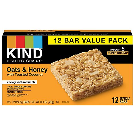 Kind Hgb Oats & Honey - 14.4 OZ