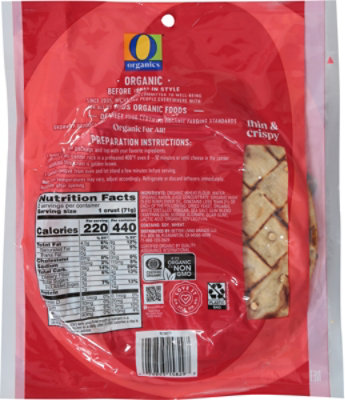 O Organics Pizza Crust Thin Crispy Personal 2pk - 5 Oz - Image 5