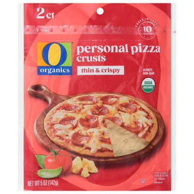 O Organics Pizza Crust Thin Crispy Personal 2pk - 5 Oz - Image 1