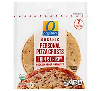 O Organics Pizza Crust Thin Crispy Personal 2pk - 5 OZ