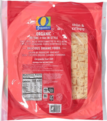 O Organics Pizza Crust Thin Crispy 2 Pack - 10 Oz - Image 5