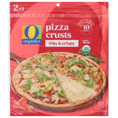 O Organics Pizza Crust Thin Crispy 2 Pack - 10 Oz - Image 1