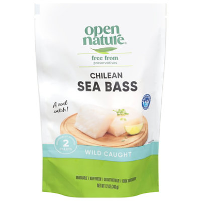 Open Nature Sea Bass Fillet - 12 OZ - Image 1