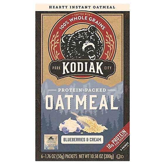 Kodiak Cakes Blueberries & Cream Oatmeal - 10.58 OZ