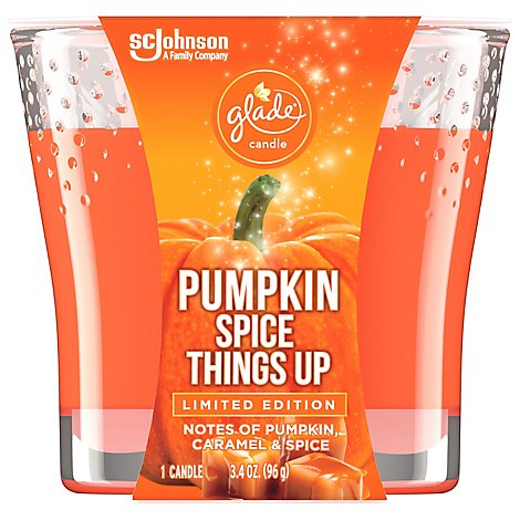 Glade Candle Pumpkin Spice Things Up - 3.4 OZ