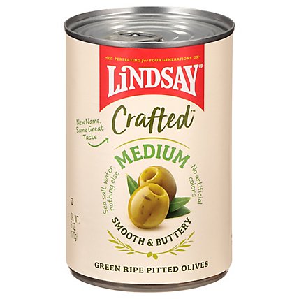 Lindsay Crafted Medium Pitted Green Oliv - 6 OZ - Image 3
