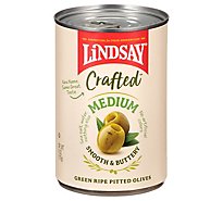 Lindsay Crafted Medium Pitted Green Oliv - 6 OZ