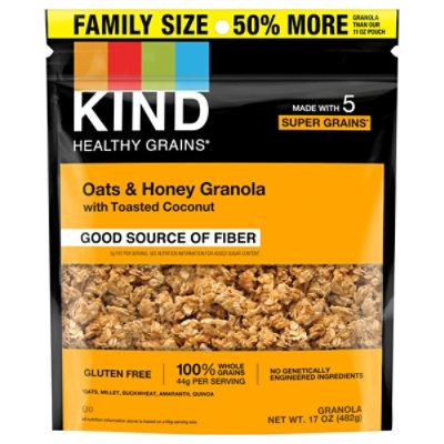 Kind Snacks Healthy Grain Oats Honey Clu - 17 OZ