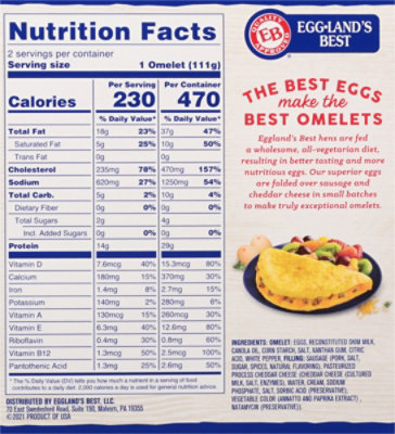 Eggland's Best Sausage & Cheese Omelets - 7.8 Oz - Image 6