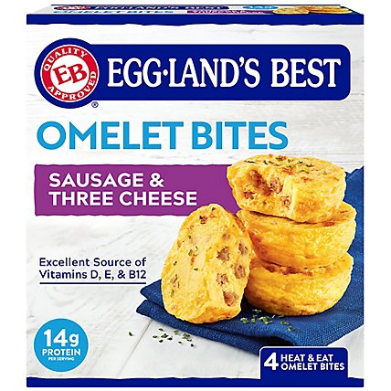 Eggland's Best Cage Free Sausage & 3 Cheese Egg Bites - 4 CT - Image 6