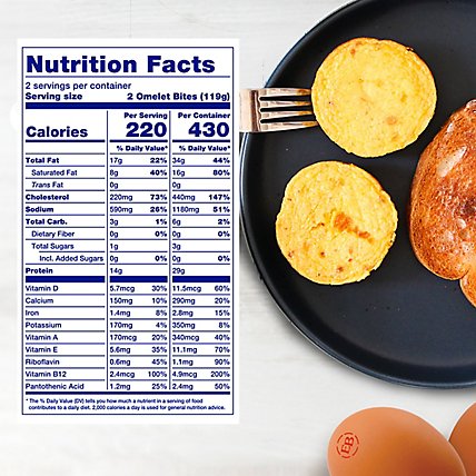 Eggland's Best Cage Free Sausage & 3 Cheese Egg Bites - 4 CT - Image 2