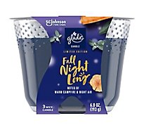 Glade Fall Night Long 3 Wick Scented Candle - 6.8 Oz
