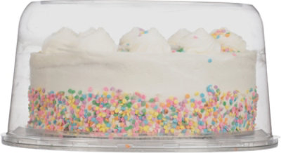 Golden Vanilla Buttrcreme Celebration Cake 2 Layer 8 Inch - 45 OZ - Image 3