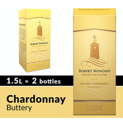 Robert Mondavi Private Selection Buttery Chardonnay White Wine Box - 1.5 Liter