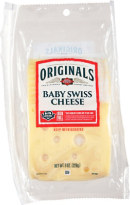 Dietz & Watson Originals Baby Swiss - 0.5 LB - Image 1
