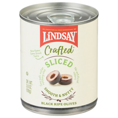 Lindsay Crafted Sliced Black Ripe Olives - 3.8 Oz