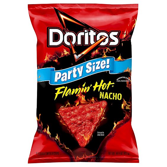DORITOS Tortilla Chips Flamin Hot Nacho - 14.5 OZ