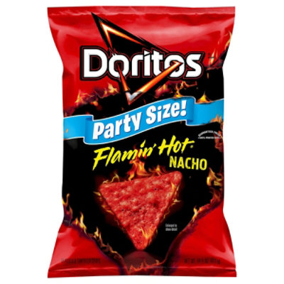 DORITOS Tortilla Chips Flamin Hot Nacho - 14.5 OZ - Image 1