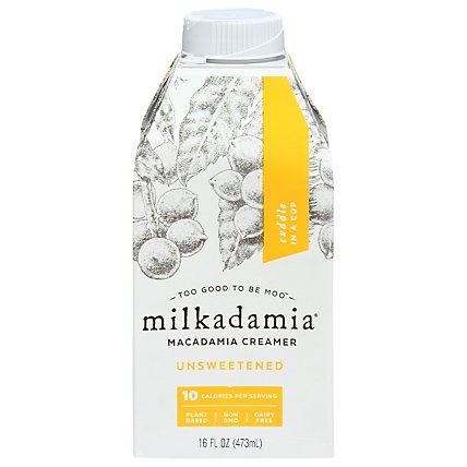 Milkadamia Creamer Unsweetened - 16 FZ - Image 1