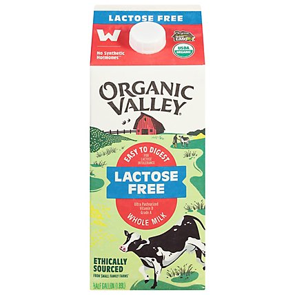 Organic Valley Lactose Free Whole Milk - HG - Image 1
