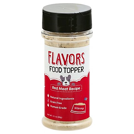 FLAVORS Food Topper For Dogs Red Meat Recipe - 3.1 Oz - Image 1