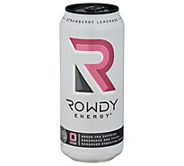 Rowdy Energy Drink Strawberry Lemon - 16 FZ