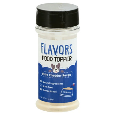 FLAVORS Food Topper For Dogs White Cheddar Recipe - 3.1 Oz - Image 1