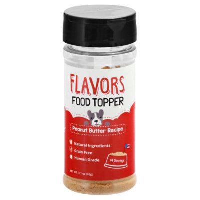 FLAVORS Food Topper For Dogs Peanut Butter Recipe - 3.1 Oz - Shaw's