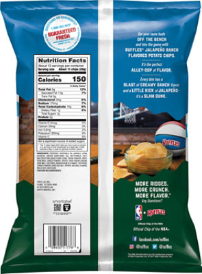 Ruffles Potato Chips Jalapeno Ranch - 12.5 OZ - Image 6
