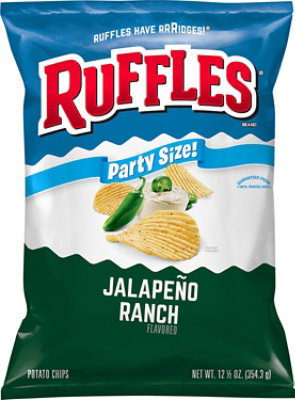 Ruffles Potato Chips Jalapeno Ranch - 12.5 OZ - Image 2