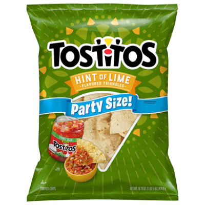 Tostitos Tortilla Chips Restaurant Style Hint Of Lime - 16.75 OZ