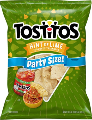 Tostitos Tortilla Chips Restaurant Style Hint Of Lime - 16.75 OZ - Image 2