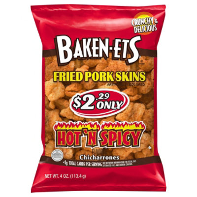 Baken-Ets Fried Pork Skins Hot N Spicy - 4 OZ - Image 3