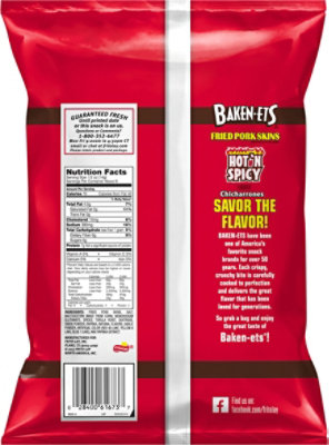 Baken-Ets Fried Pork Skins Hot N Spicy - 4 OZ - Image 6