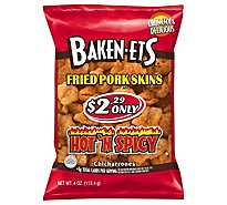 Baken-Ets Fried Pork Skins Hot N Spicy - 4 OZ