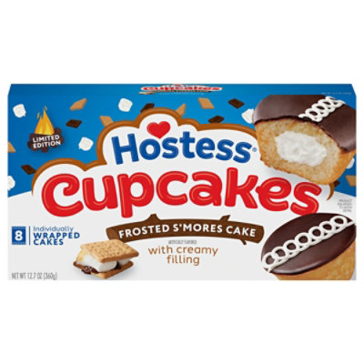 HOSTESS Smores Flavored CupCakes 8 Count - 12.7 Oz - Image 2