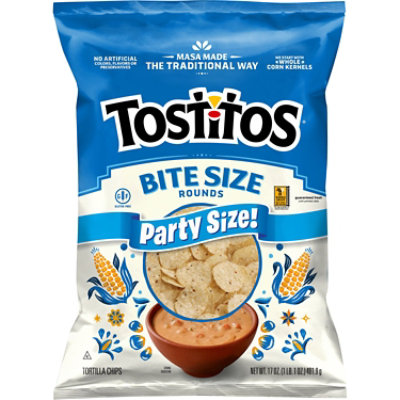 Tostitos Tortilla Chips Bite Size Rounds - 17 OZ