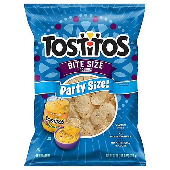 Tostitos Tortilla Chips Bite Size Rounds - 17 OZ