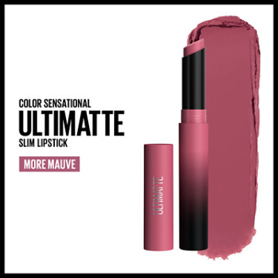 Maybelline Color Sensational Ultimatte Slim Lipstick Makeup More Mauve - 0.06 Oz - Image 5