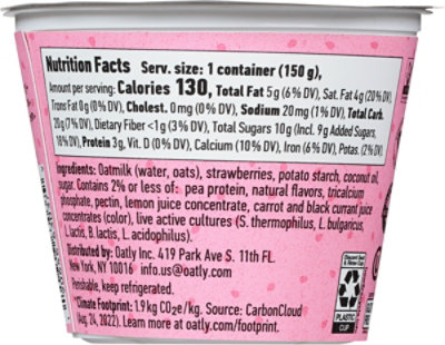 Oatly Oatgurt Strawberry On Bottom - 5.3 OZ - Image 5