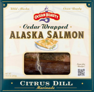 Ocean Beauty Cedar Wrapped Alaska Salmon Citrus Dill - 10 OZ - Image 2