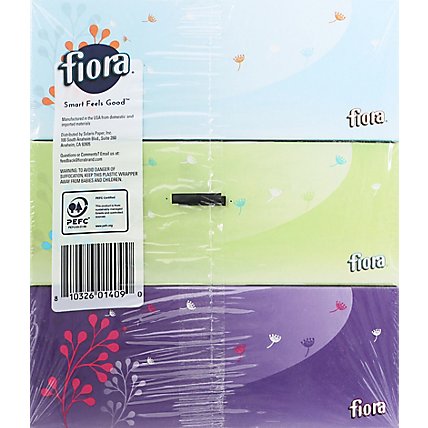 FIORA Facial Tissue 2 Ply Flat Box Pack - 3-136 Count - Image 4