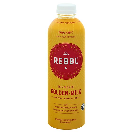 Rebbl Turmeric Golden Milk Organic - 32 FZ