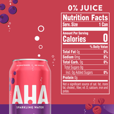 Aha Raspberry Acai Can - 16 FZ - Image 4