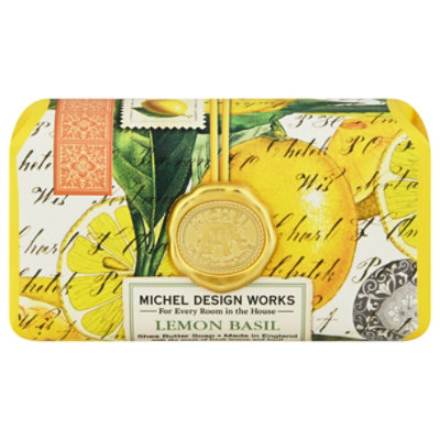 Michel Lemon Basil Large Soap Bar - Each - Image 3