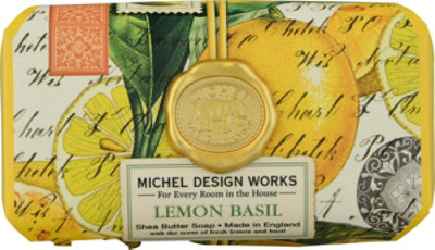 Michel Lemon Basil Large Soap Bar - Each - Image 2