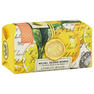 Michel Lemon Basil Large Soap Bar - Each - Image 1