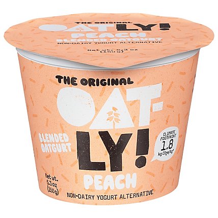 Oatly Oatgurt Peach On Bottom - 5.3 OZ - Image 1