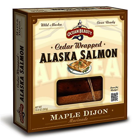 Ocean Beauty Cedar Wrapped Alaska Salmon Maple Dijon - 10 OZ